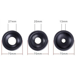  Lot de 3 manchons souples pour pompe de pénis 60mm